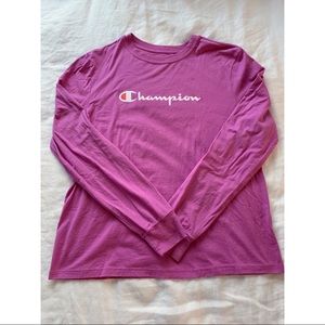 Champion magenta long sleeve tee
